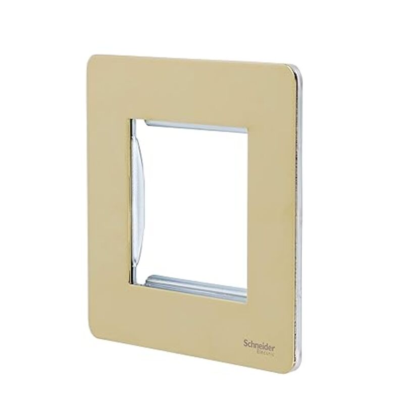 Schneider Electric Ultimate - screwless euro modular - 2 gangs - polished brass - GU8460-PB